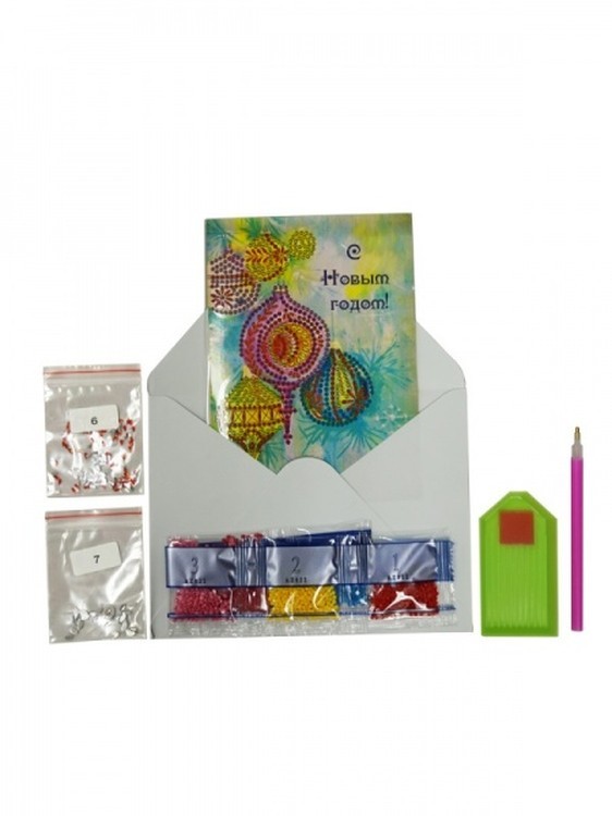Алмазная открытка «С Новым Годом!» — картинка 2