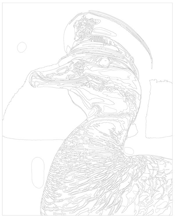 Картина по номерам «Гусь в полицию гожусь» — картинка 3