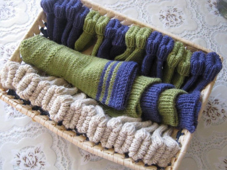 Пряжа Пехорка Овечья шерсть (251), коричневый 5 шт. по 100 г — картинка 3