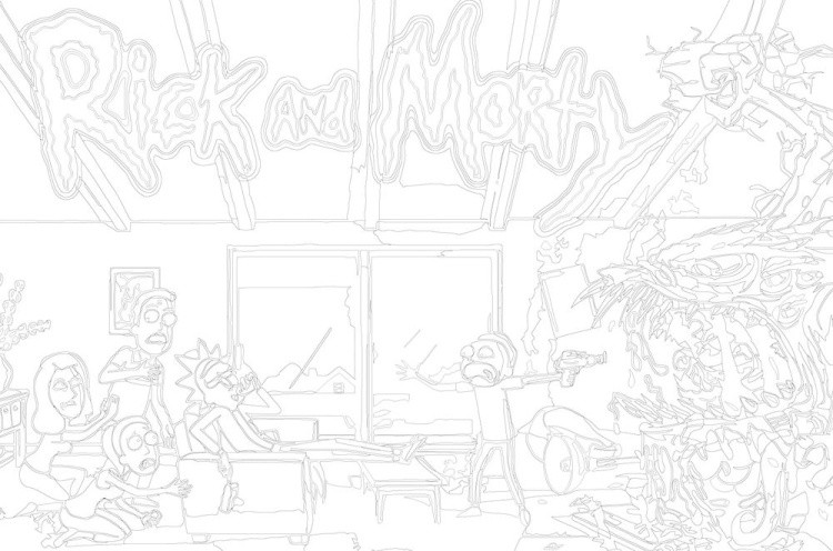 Картина по номерам «Рик и Морти: Постер» — картинка 3