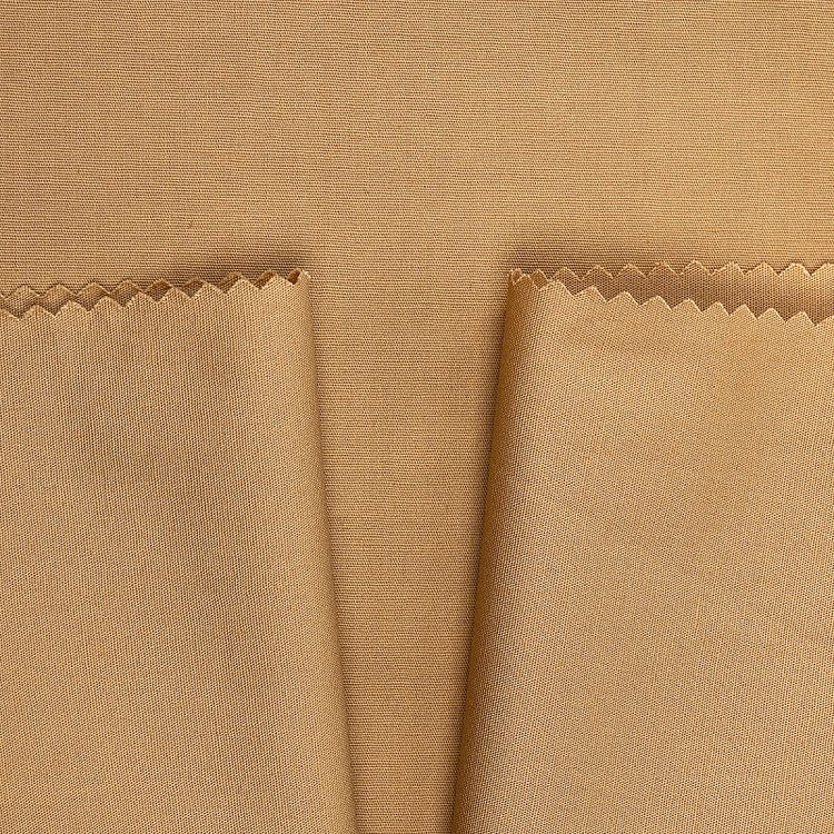 Ткань Поплин стрейч, 1 м х 150 см, 125 г/м², цвет: бежевый, TBY — картинка 3