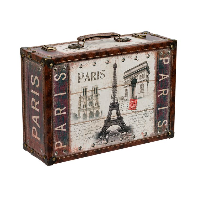 Декоративная шкатулка-чемоданчик «Paris»