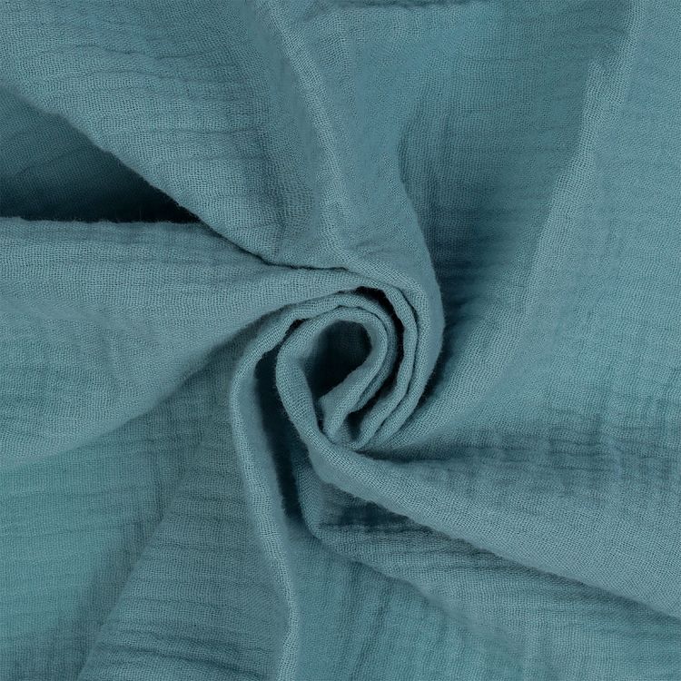 Ткань Муслин, 1 м х 130 см, 125 г/м², цвет: пудро-зеленый, TBY