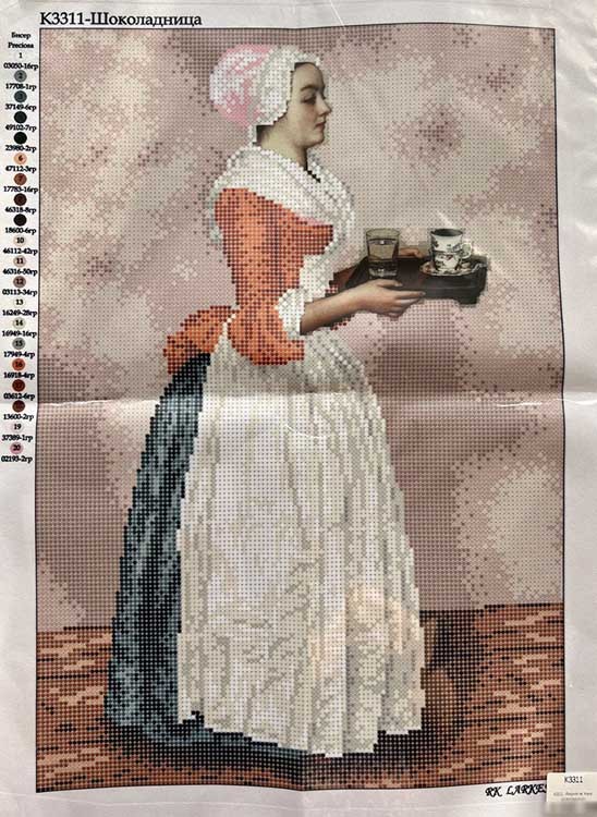 Рисунок на ткани «Шоколадница» — картинка 2