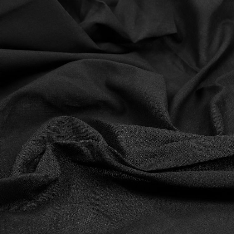 Ткань Батист, 5 м х 150 см, 72 г/м², цвет: черный, TBY — картинка 4