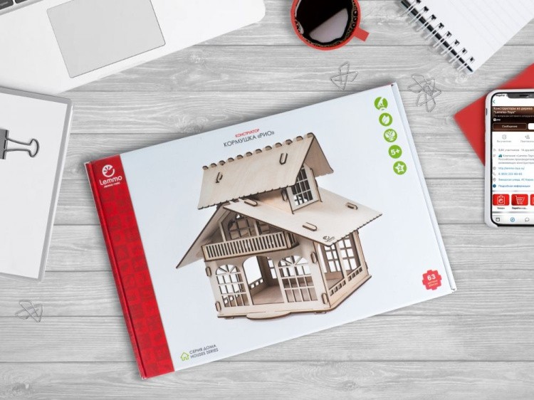 Конструктор из дерева «Кормушка РИО», Lemmo — картинка 5