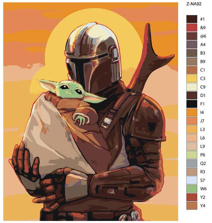 Картина по номерам «Звездные войны-4» — картинка 2