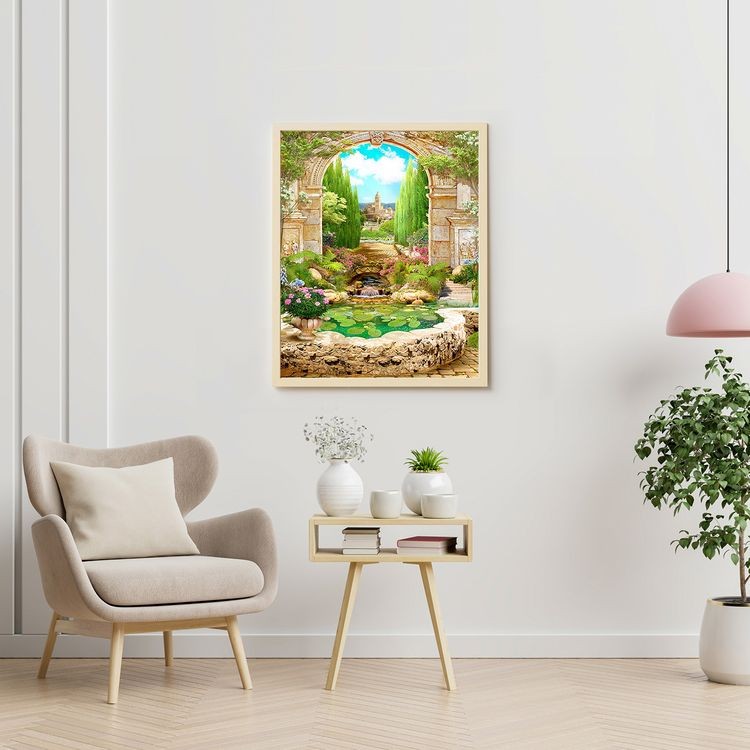 Картина по номерам «Улочка с кипарисами» — картинка 5