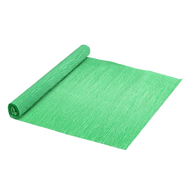 Бумага гофрированная (креповая), 110 г/м2, ярко-зеленая, 50х250 см, ОСТРОВ СОКРОВИЩ — картинка 2