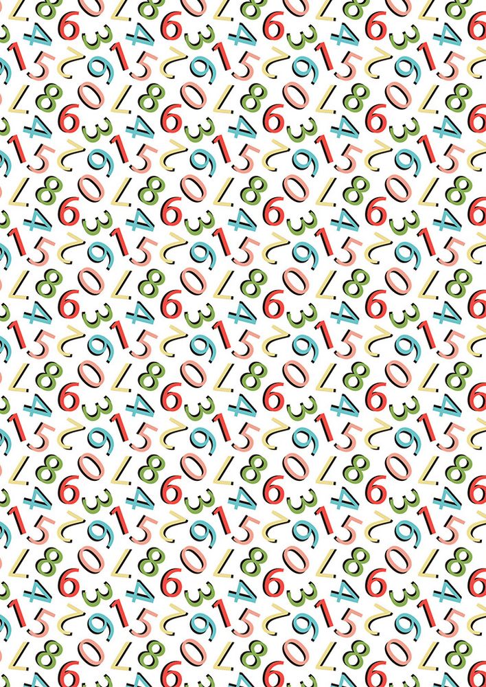 Ткань для пэчворка «ГРАМОТЕЙКА», 50x55 см, 146 г/м2, 100% хлопок, цвет: ГР-06 цифры, белый, Peppy