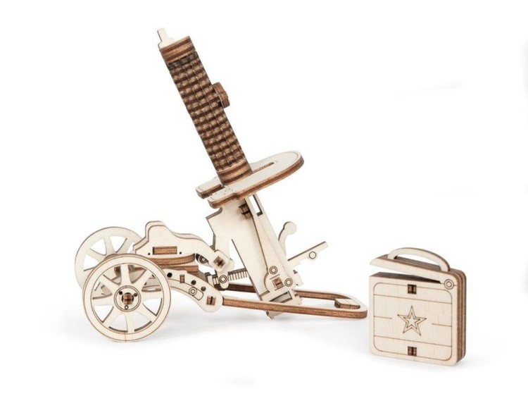 Деревянный механический конструктор «ПУЛЕМЕТ ЛТ-М» — картинка 3