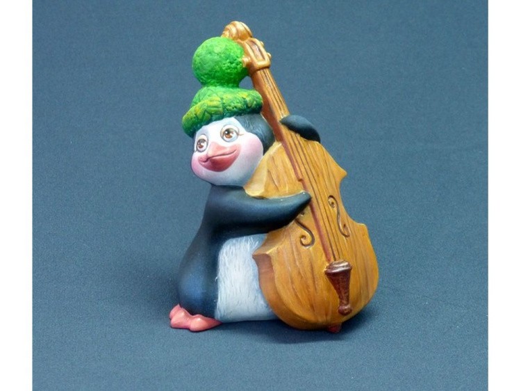 Фигурка для раскрашивания «Пингвин джаз контрабас» — картинка 2