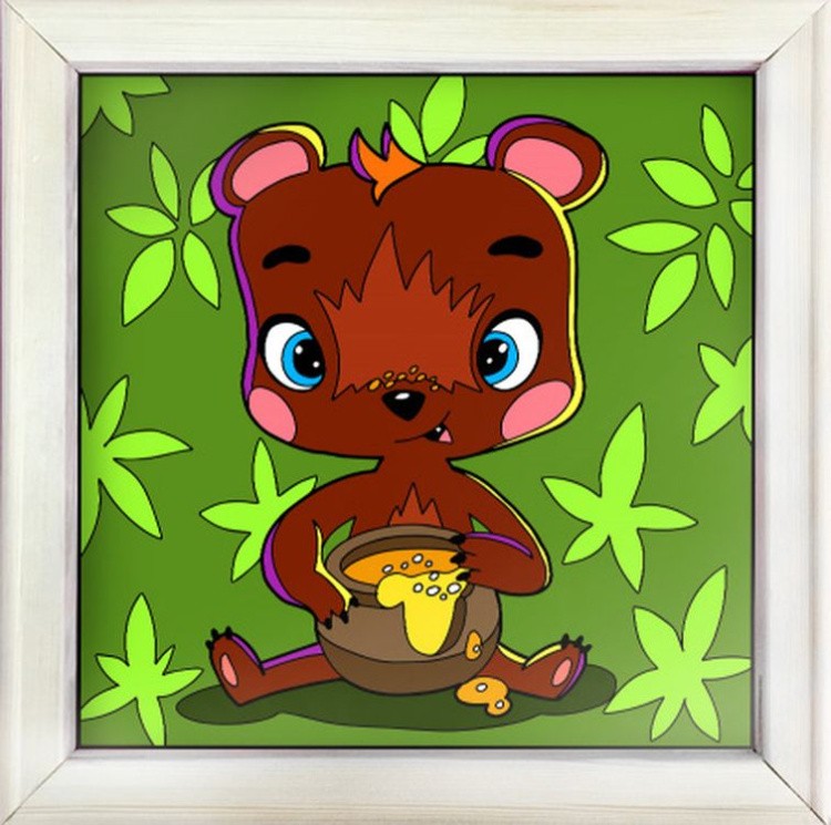 Картина по номерам «Медвежонок» — картинка 3
