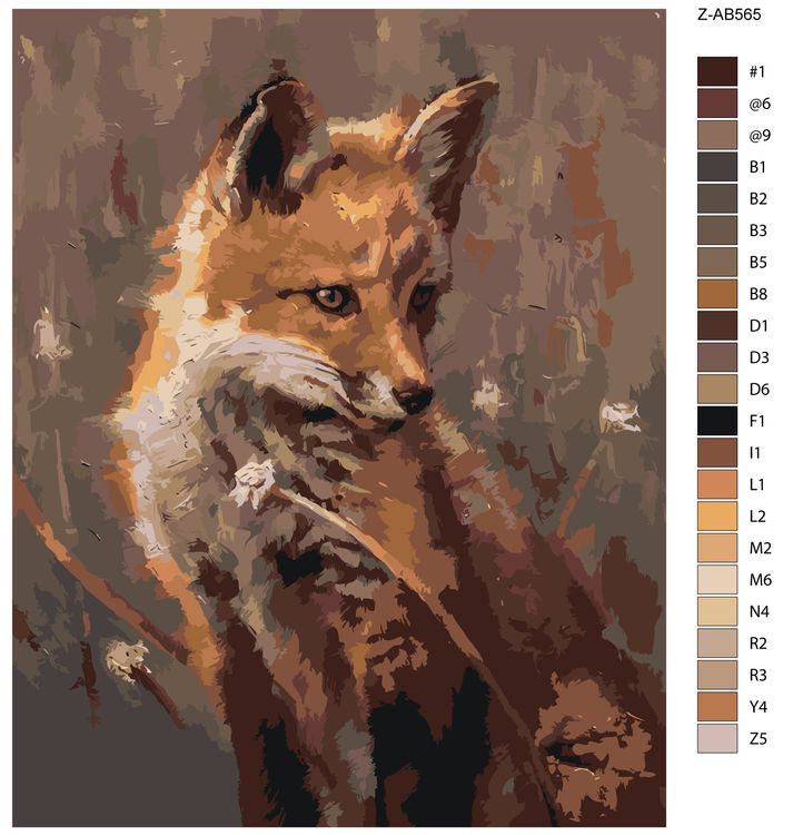 Картина по номерам «Лисичка» — картинка 2