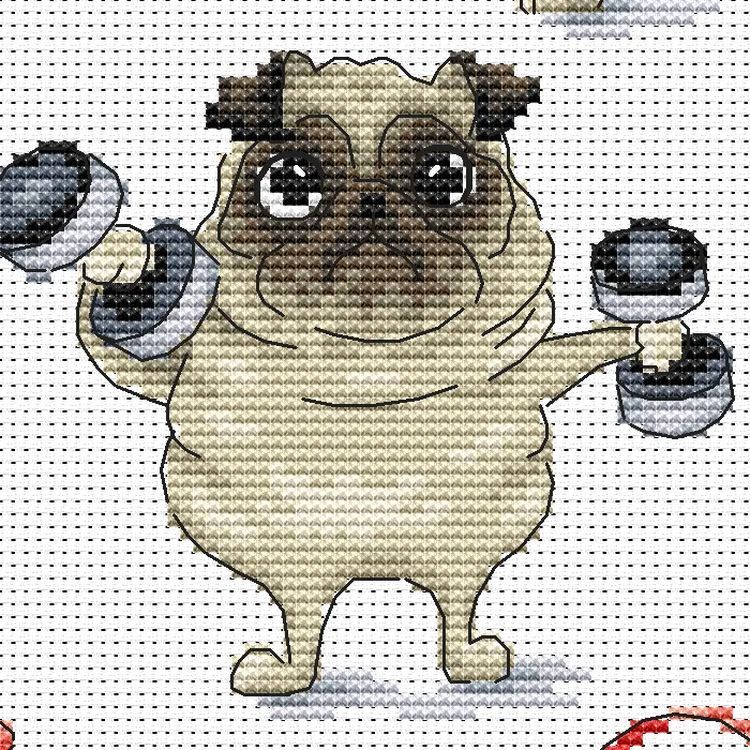 Набор для вышивания «Bodybuilding. Я здоров и силен» — картинка 5