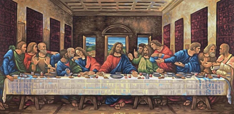Картина по номерам «Тайная вечеря» Леонардо да Винчи