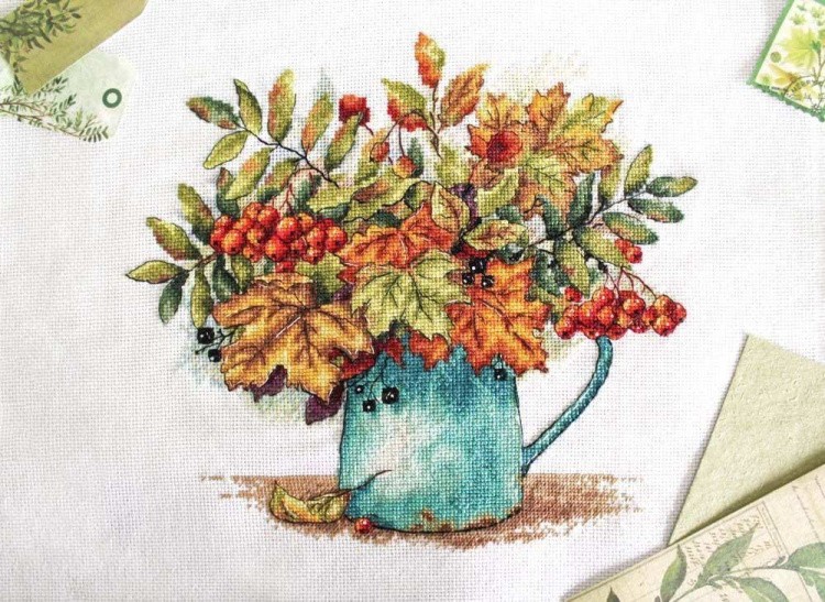 Набор для вышивания «Алые гроздья рябины» — картинка 4