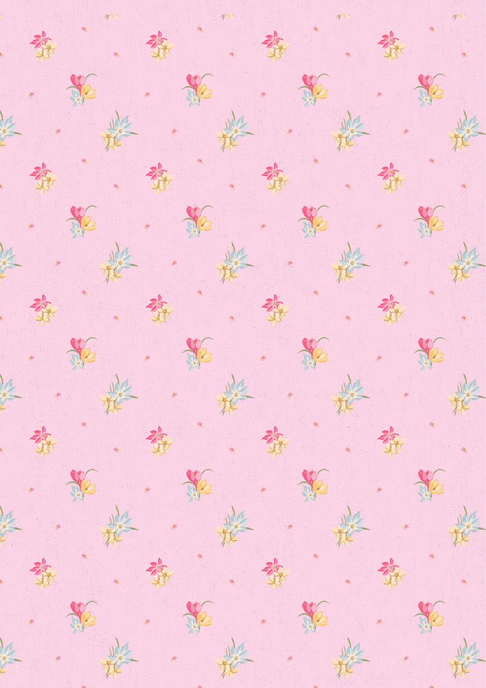 Ткань для пэчворка «ВЕСЕННИЙ ЭТЮД», 50x55 см, 146 г/м2, 100% хлопок, цвет: ВЭ-18 розовый, принт, Peppy