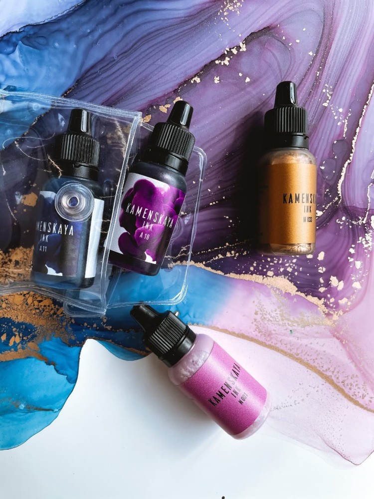 Набор для рисования алкогольными чернилами № 8, Kamenskaya Ink — картинка 2