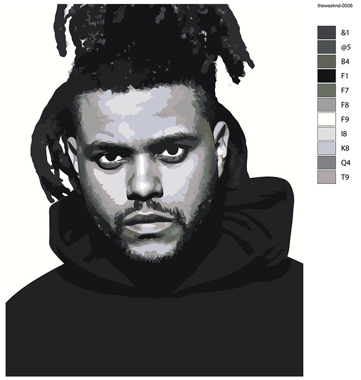 Картина по номерам «Музыкант The Weeknd Викенд 5» — картинка 2