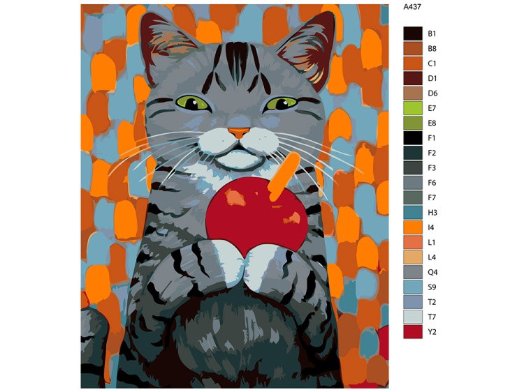 Картина по номерам «Вкусный десерт» — картинка 2