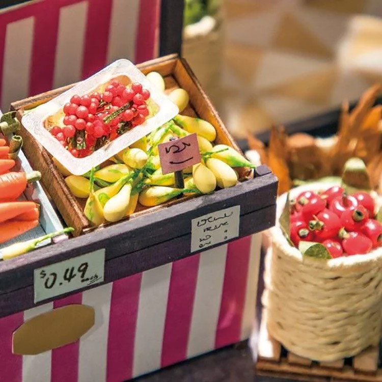 Набор для создания миниатюры (румбокс) «Фруктовый магазин» — картинка 6