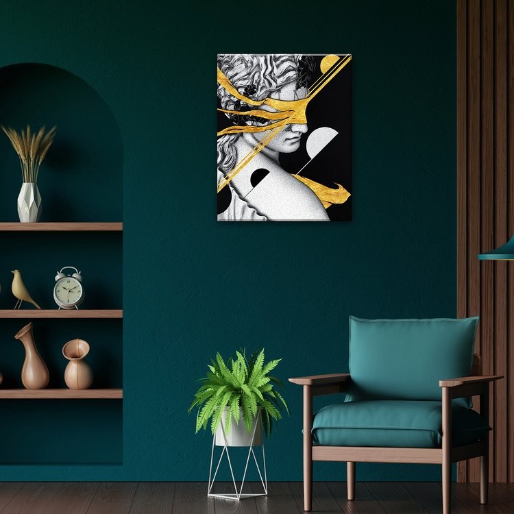 Картина по номерам с поталью «Черный холст Арт искусство» — картинка 7