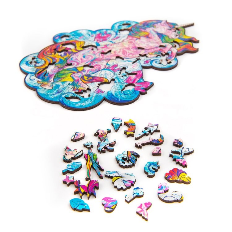 Деревянный пазл Unidragon «Вдохновляющий Единорог», размер King Size (А3) — картинка 5