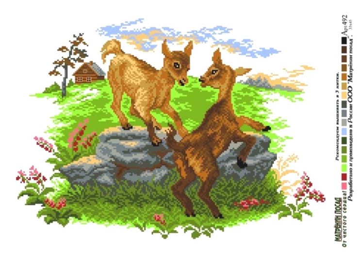 Рисунок на ткани «Шалунишка» — картинка 2