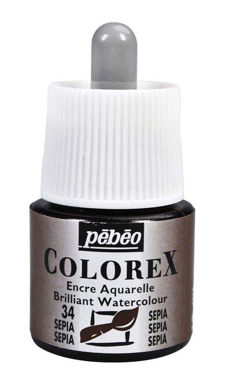 Акварельные чернила Pebeo Colorex (сепия), 45 мл