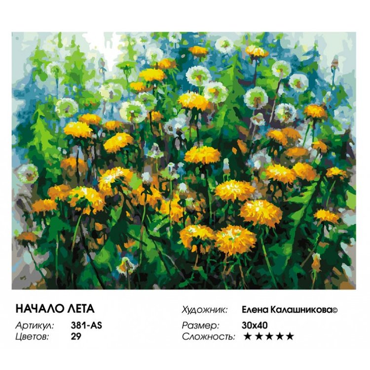 Картина по номерам «Начало лета» — картинка 2