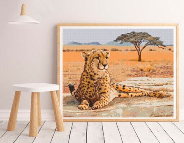 Алмазная вышивка «Гепард» — картинка 3