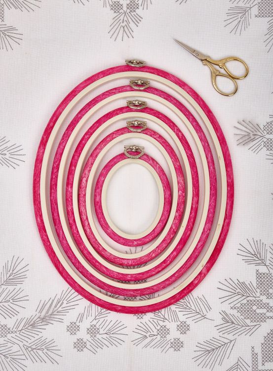 Пяльцы-рамка каучуковые овальные диаметр 155х190 мм, h=10, Nurge — картинка 4