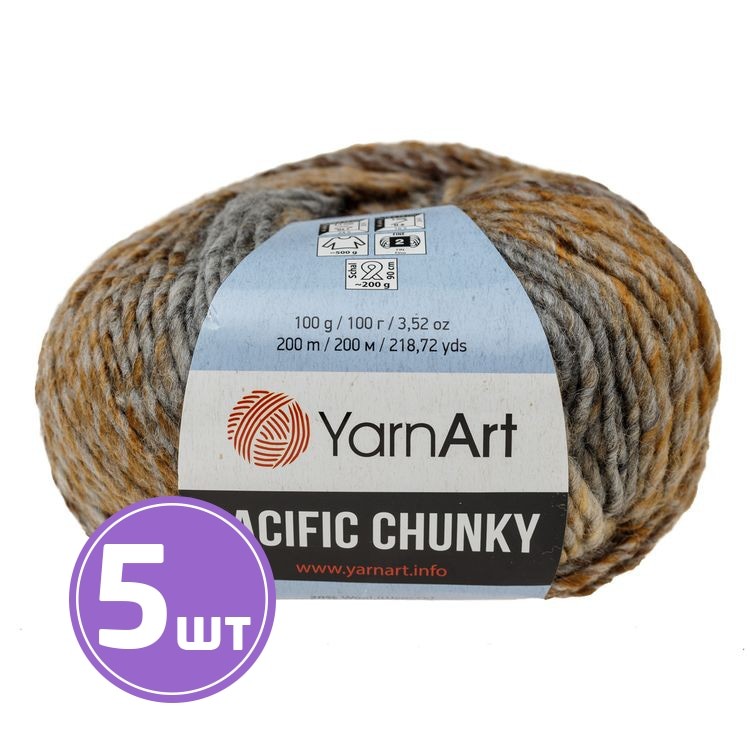 Пряжа YarnArt Pacific Chunky (311), мультиколор, 5 шт. по 100 г