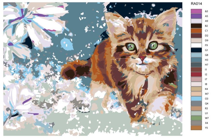 Картина по номерам «Игривый котенок» — картинка 2