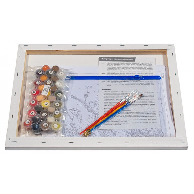 Картина по номерам «Натюрморт с виноградной лозой» — картинка 3