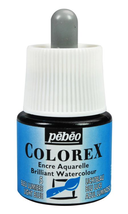 Акварельные чернила Pebeo Colorex (синий светлый), 45 мл