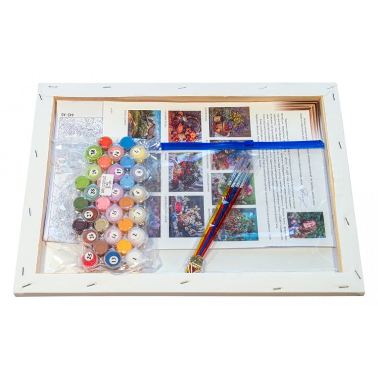 Картина по номерам «Васильки и колокольчики» — картинка 3