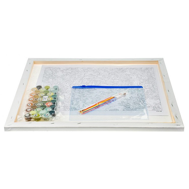 Картина по номерам «Леопард в тени ветвей» — картинка 3