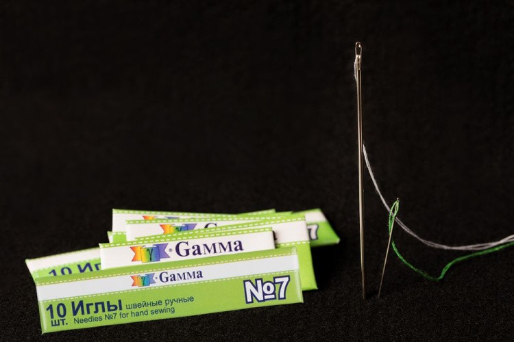 Иглы для шитья ручные №7 швейные 10 шт., Gamma — картинка 3
