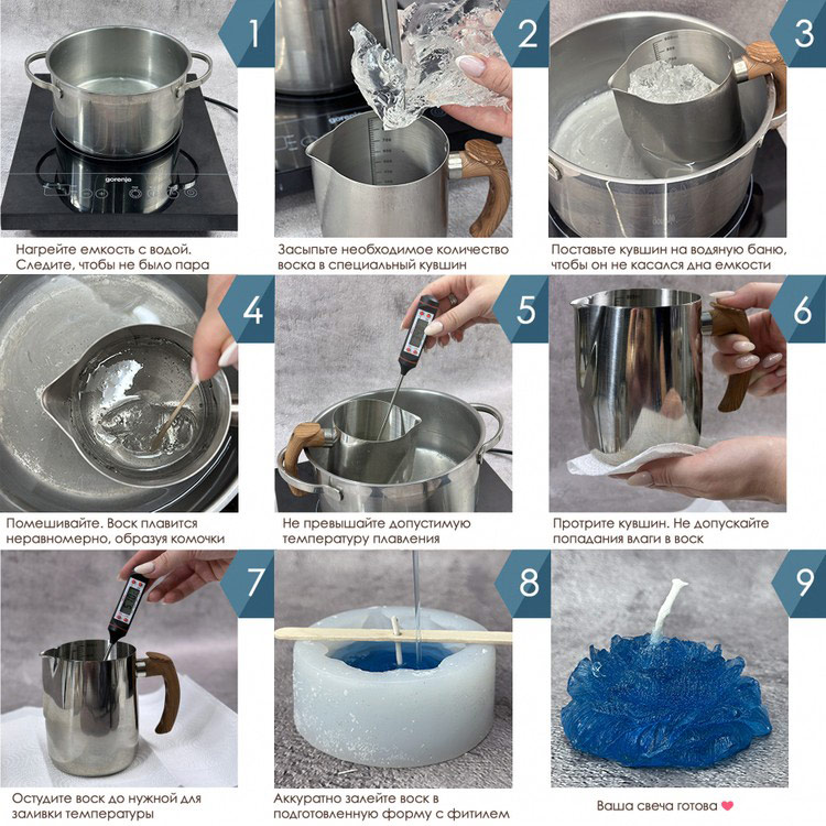 Гелевый воск для изготовления свечей 1 кг, Epoxy Master — картинка 2