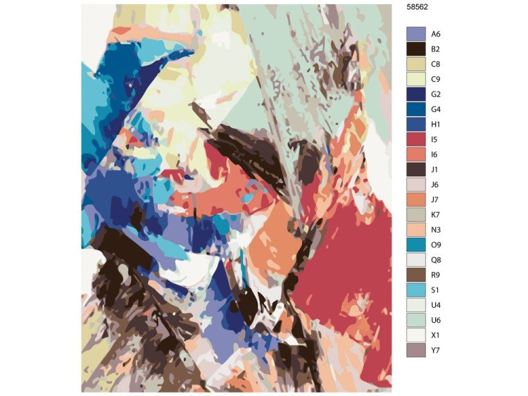 Картина по номерам «Абстракция» — картинка 2