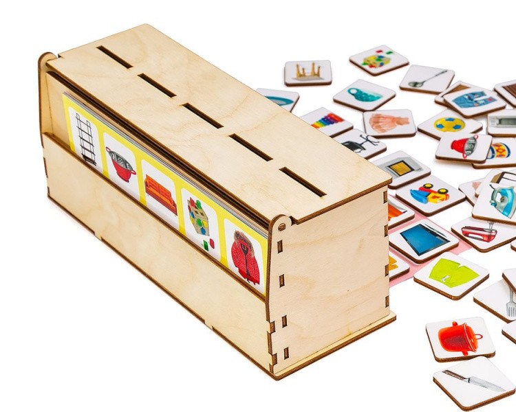 Развивающее пособие из дерева. Сортер «Предметы» — картинка 4