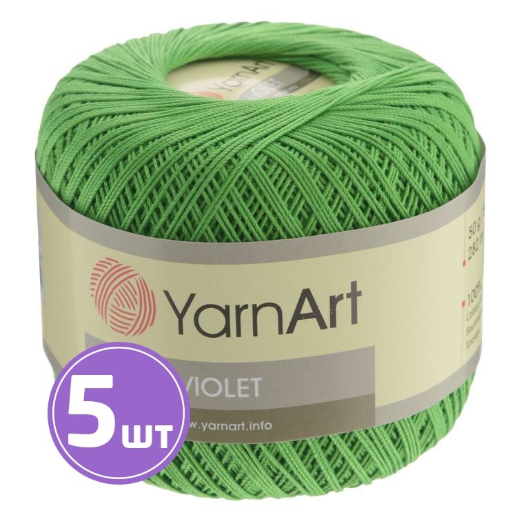 Пряжа YarnArt Violet (6332), травяной, 5 шт. по 50 г