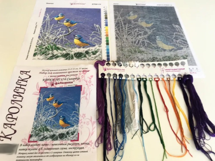 Набор для вышивания «Синички» — картинка 2