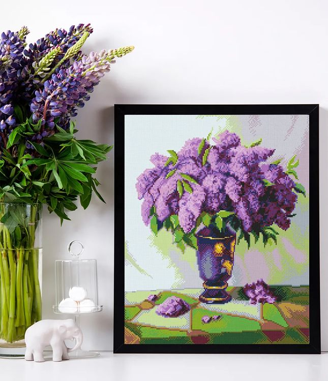 Алмазная вышивка «Букет сирени» — картинка 3