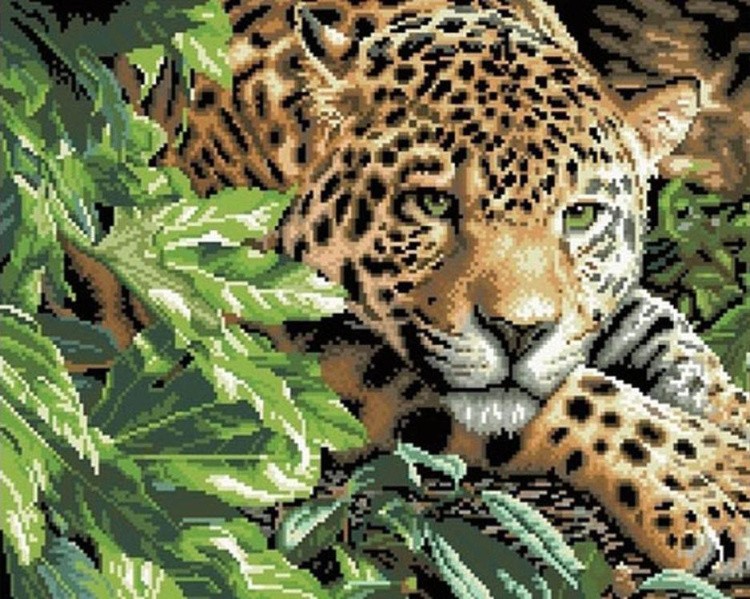 Алмазная вышивка «Мечтательный леопард»