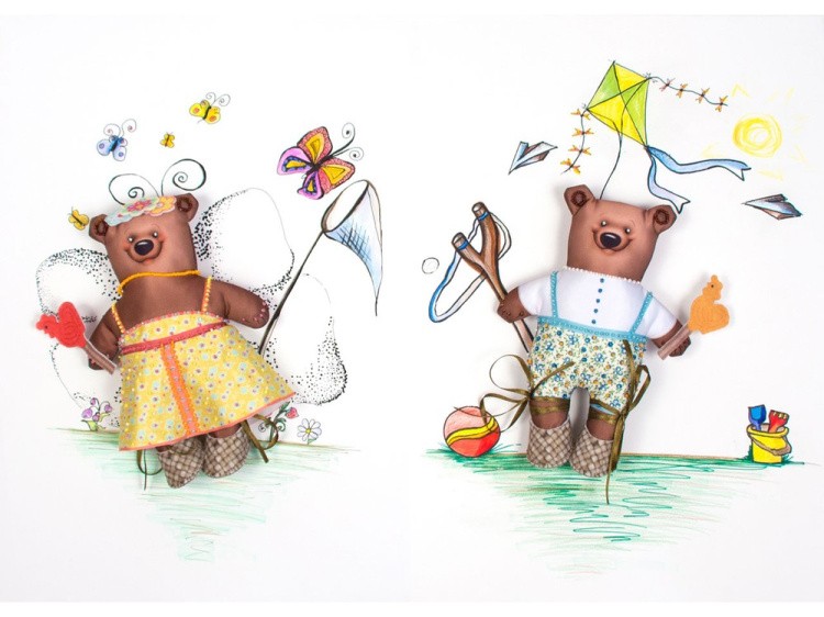 Набор для шитья и вышивания «Мишутка и Машутка» — картинка 3