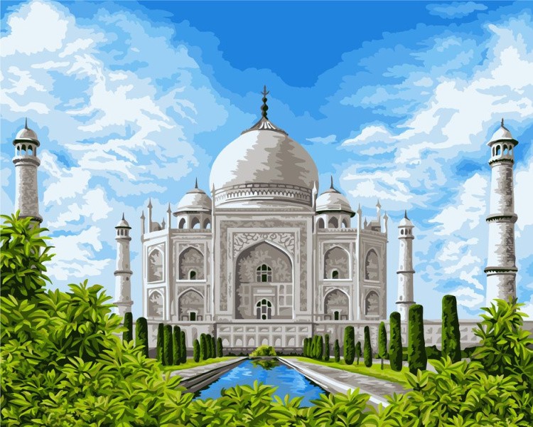 Картина по номерам «Величественный Тадж-Махал»