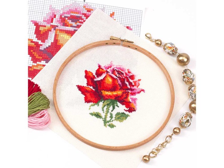 Набор для вышивания «Красная роза» — картинка 5